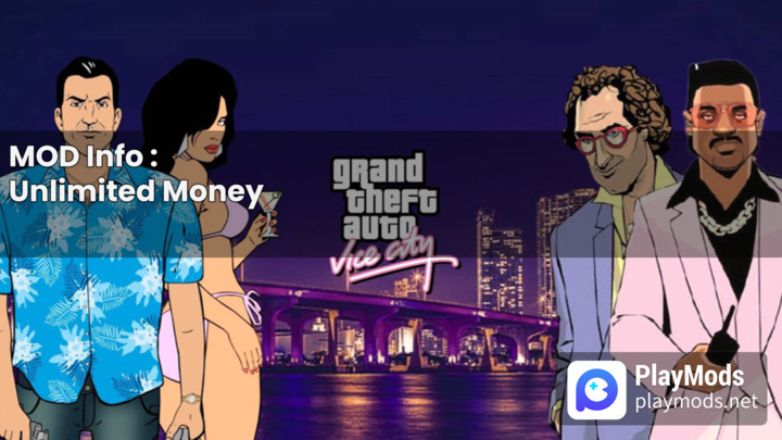 GTA Grand Theft Auto: Vice City<span>(Missions Complete/Unlimited Money)</span> screenshot image 1_Androidswiki.net