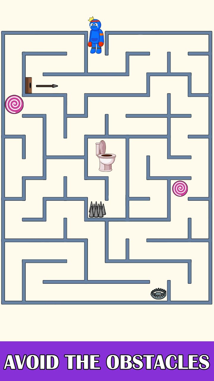 Rainbow Maze Escape Toilet screenshot image 4_Androidswiki.net