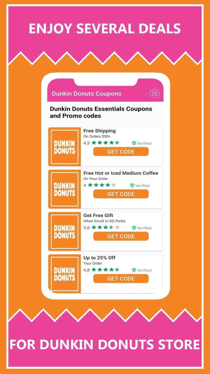 Dunkin Donuts Coupon codes screenshot image 2_Popularmodapk.com