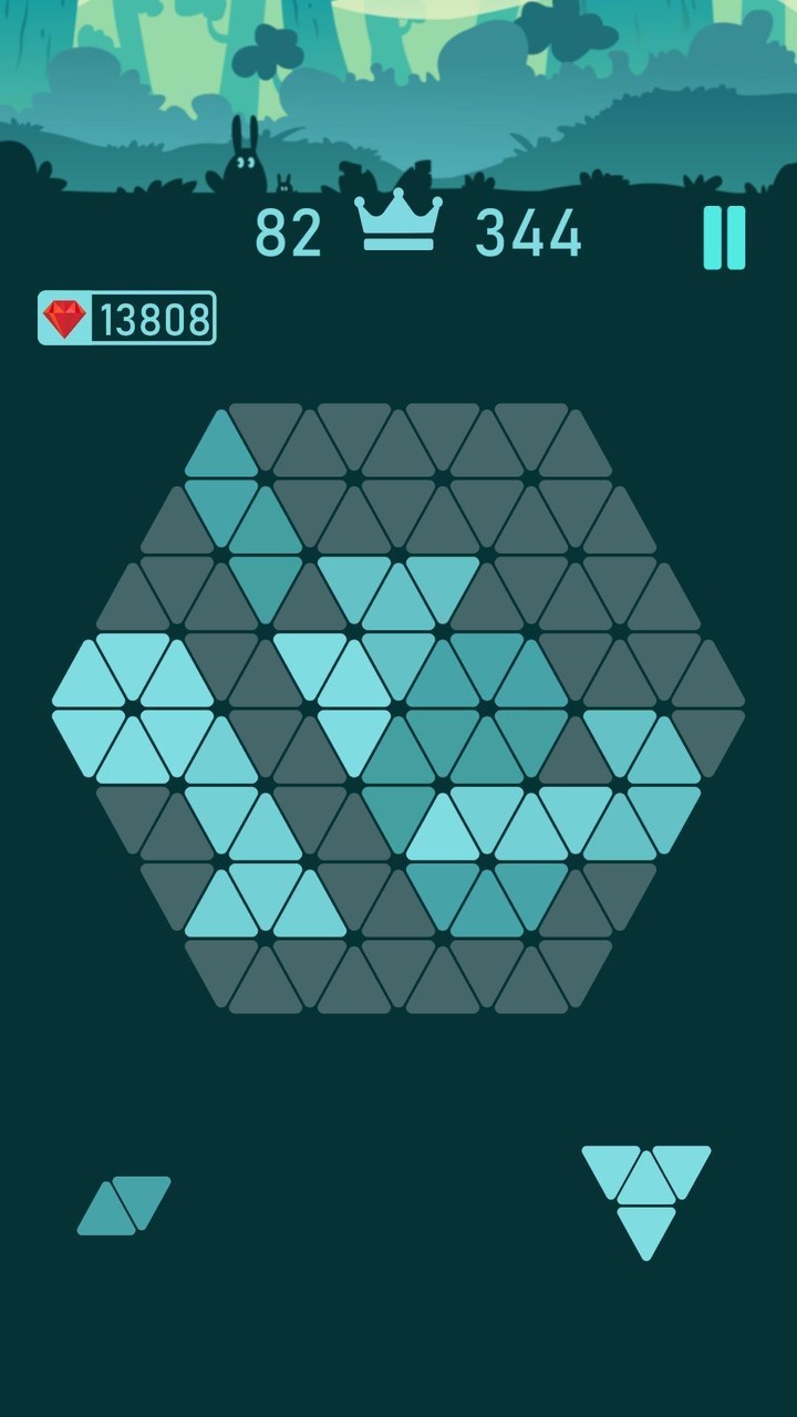 Trigon : Triangle Block Puzzle screenshot image 2_Androidswiki.net