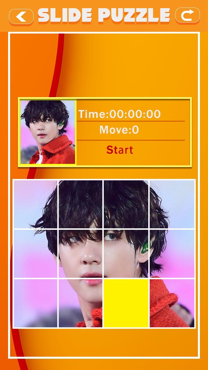 Kim Tae-Hyung Slide Puzzle screenshot image 4_Androidswiki.net