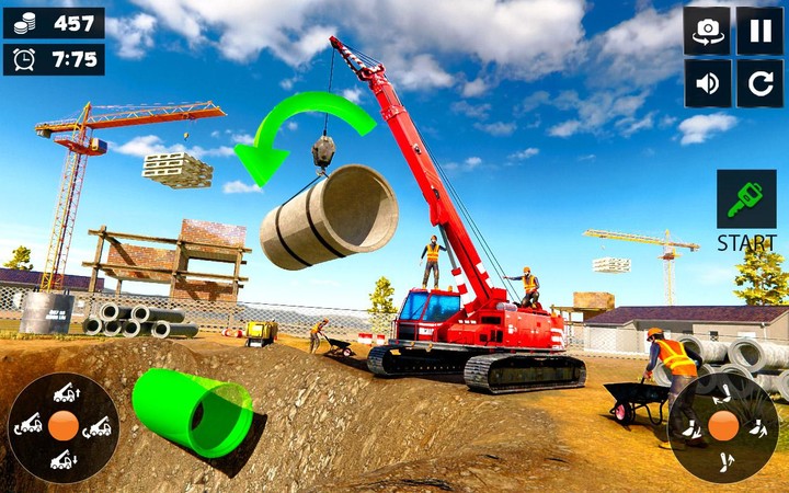 Construction Excavator Operate screenshot image 1_Androidswiki.net