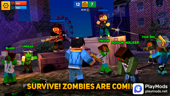 Block City Wars: Pixel Shooter with Battle Royale<span>(Endless bullets)</span> screenshot image 9_Androidswiki.net