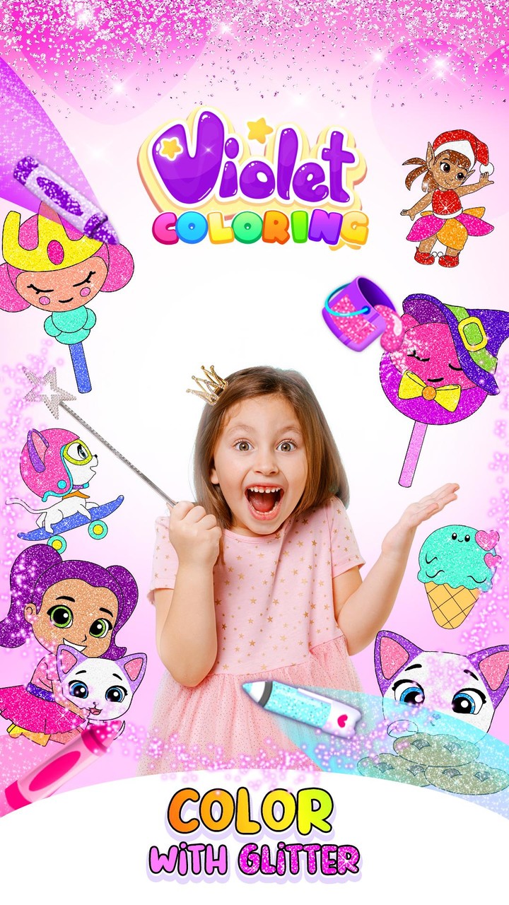 Violet Coloring Book screenshot image 2_Androidswiki.net