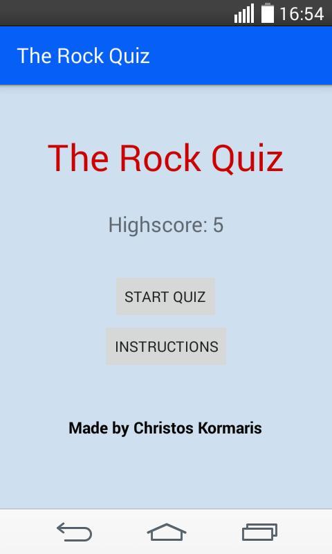 The Rock Quiz screenshot image 1_Androidswiki.net
