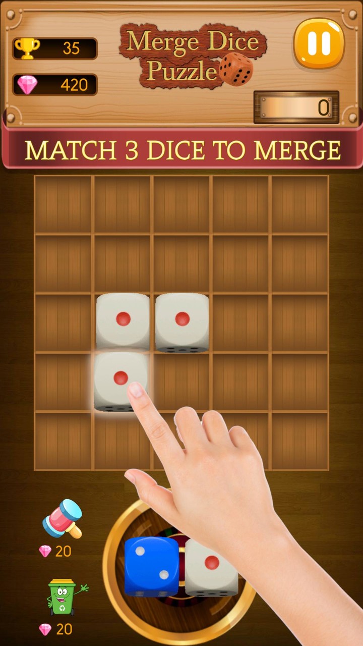 Dice Merge & Match Puzzle screenshot image 1_Androidswiki.net