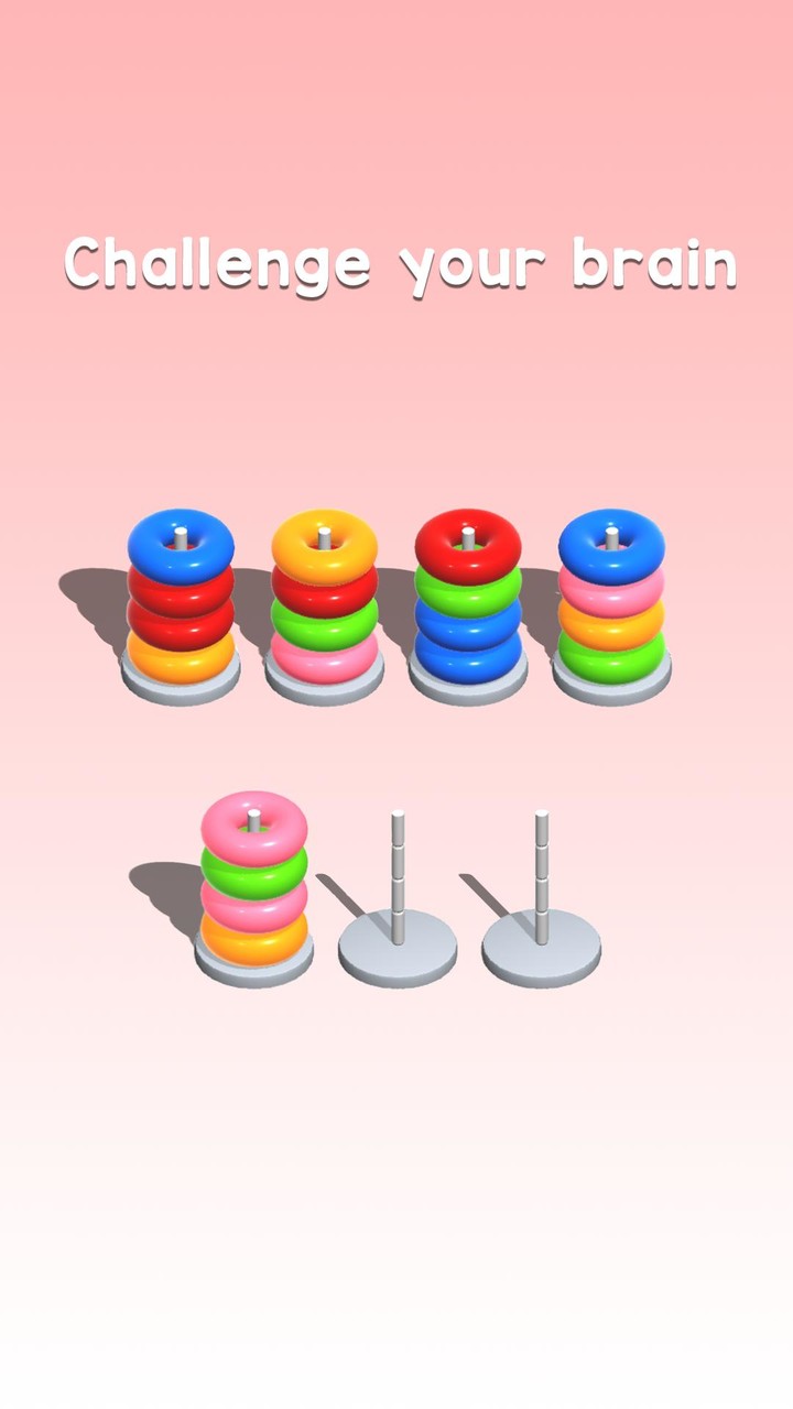 Color Hoop : Ring Sort ASMR 3D screenshot image 5_Androidswiki.net