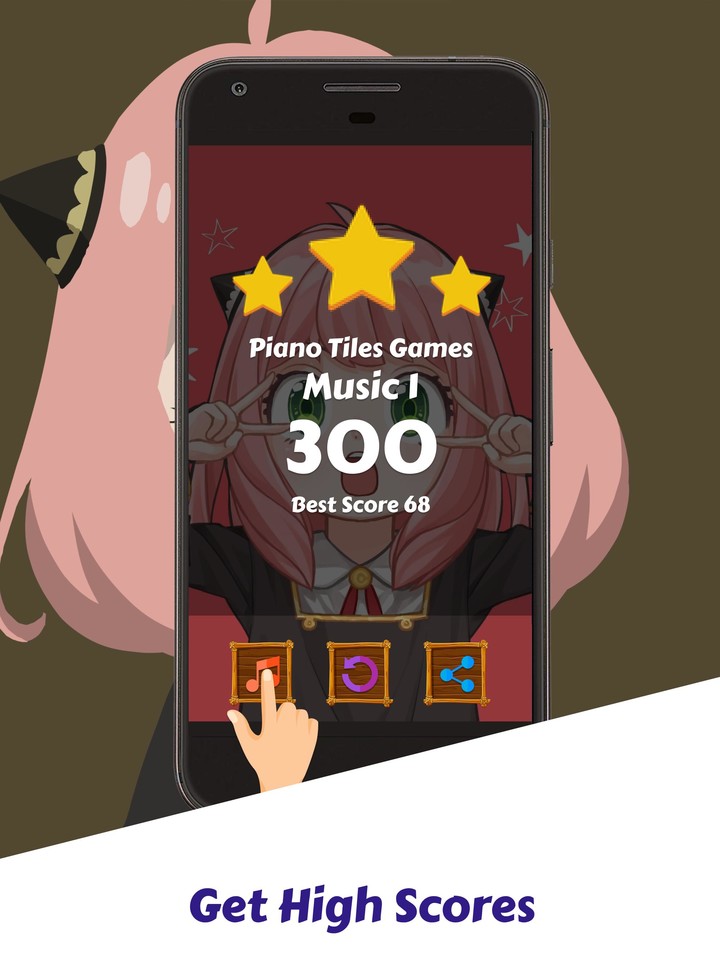 Spy X Family Game Piano Tiles screenshot image 4_Popularmodapk.com