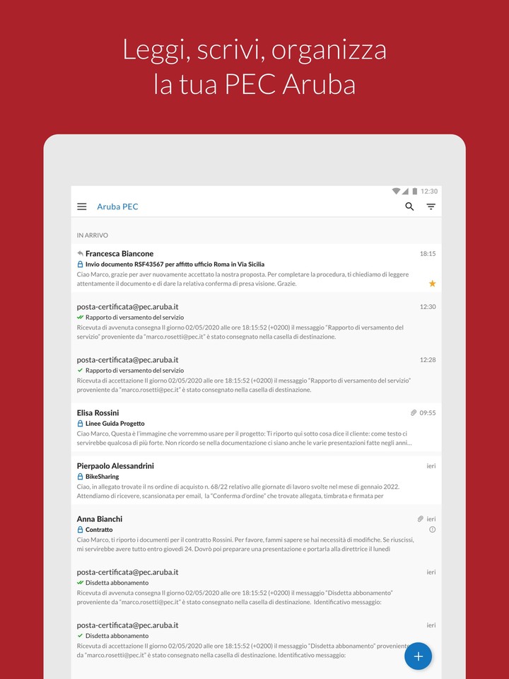 Aruba PEC screenshot image 7_Androidswiki.net