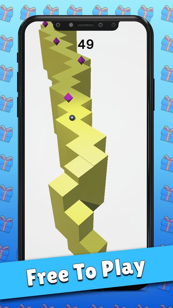 ZigZag Ball - Stay On Platform screenshot image 3_Androidswiki.net