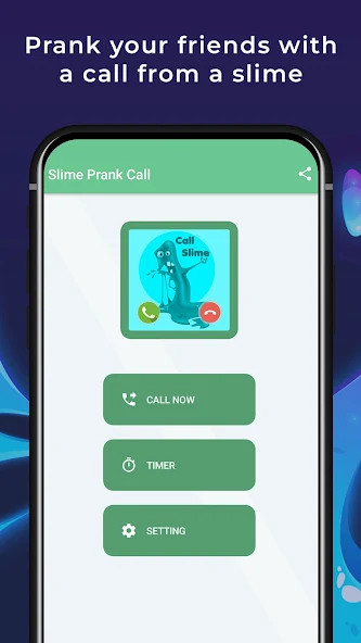Slime Fake Call Simulator screenshot image 1_Androidswiki.net