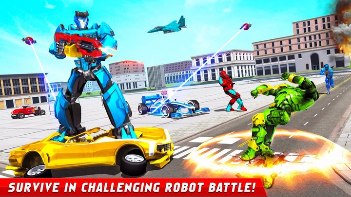 Flying Formula Car Robot Game screenshot image 2_Androidswiki.net
