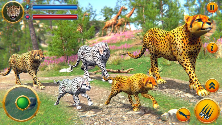 Wild Cheetah Family Simulator screenshot image 7_Androidswiki.net