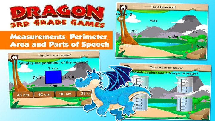 3rd Grade Dragon Kids Games screenshot image 3_Androidswiki.net