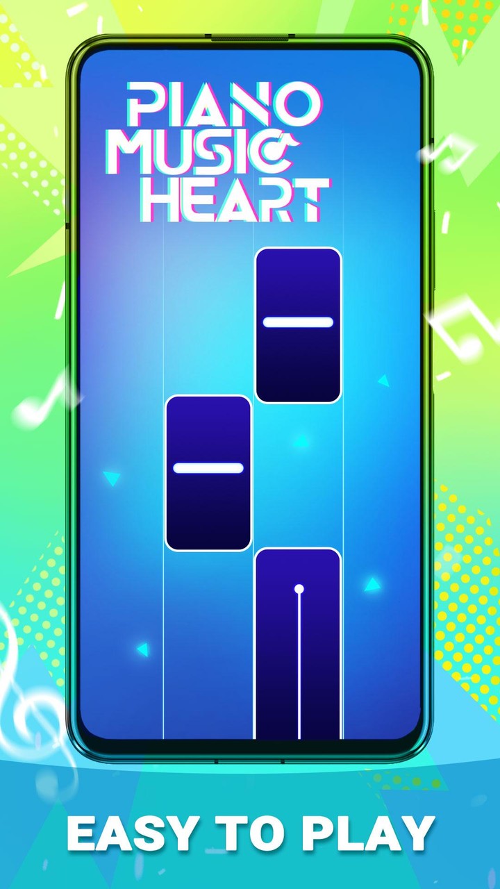 Piano Music Heart: Pop Tiles screenshot image 1_Androidswiki.net
