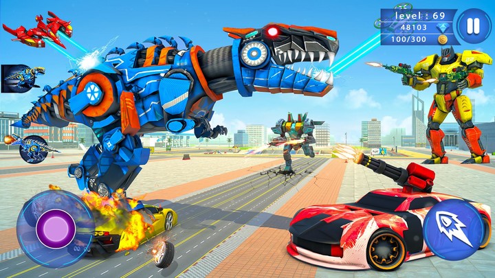 Police Robot Car: Dino robots screenshot image 2_Androidswiki.net