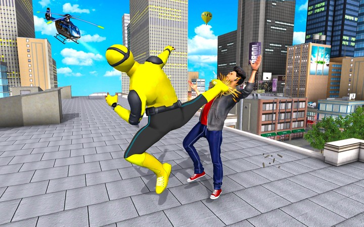 Flying Spider Rope Hero Miami screenshot image 4_Androidswiki.net