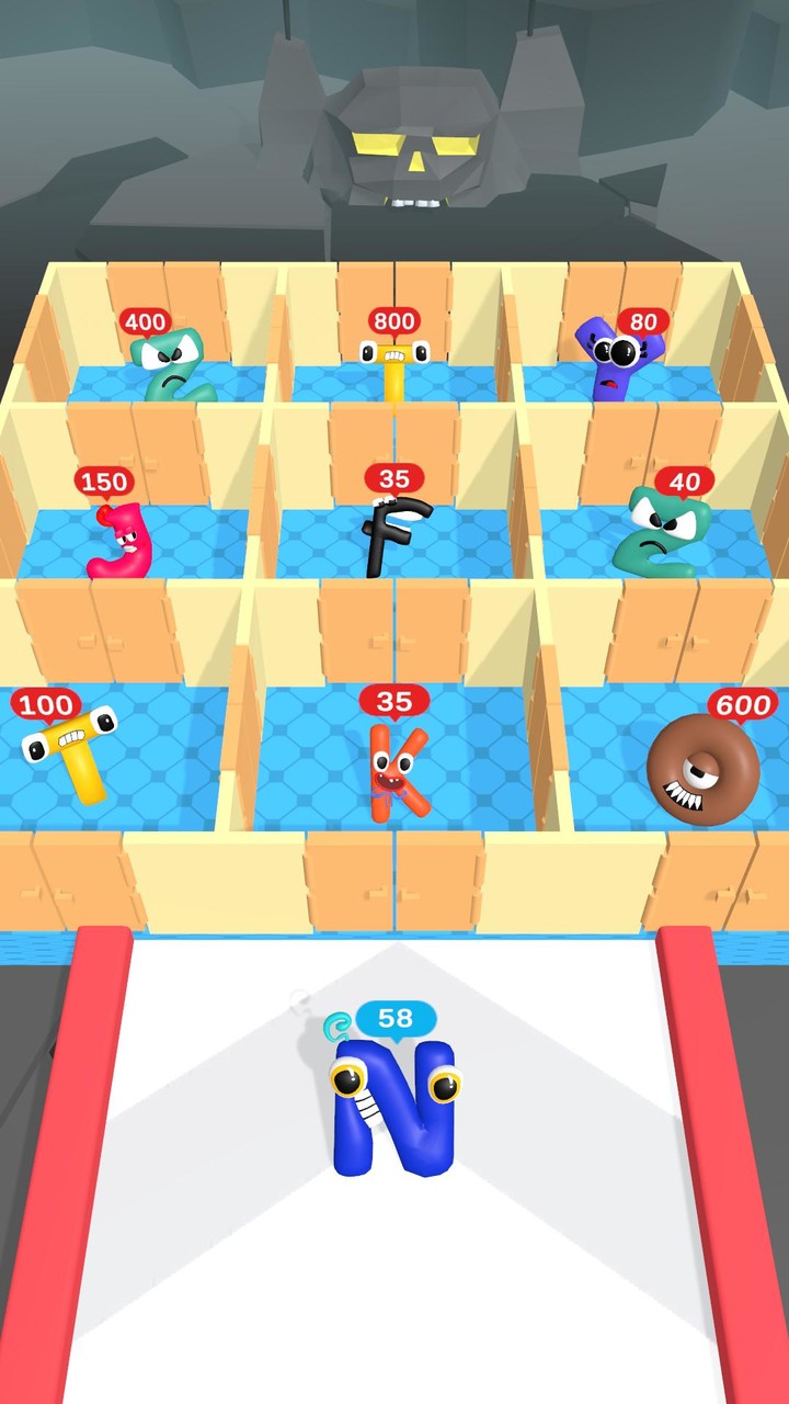 Merge alphabet run - Maze room screenshot image 3_Androidswiki.net