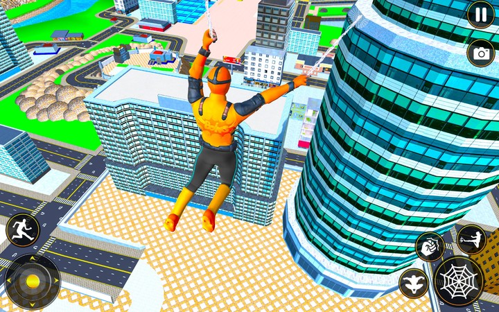 Flying Spider Rope Hero Miami screenshot image 5_Androidswiki.net