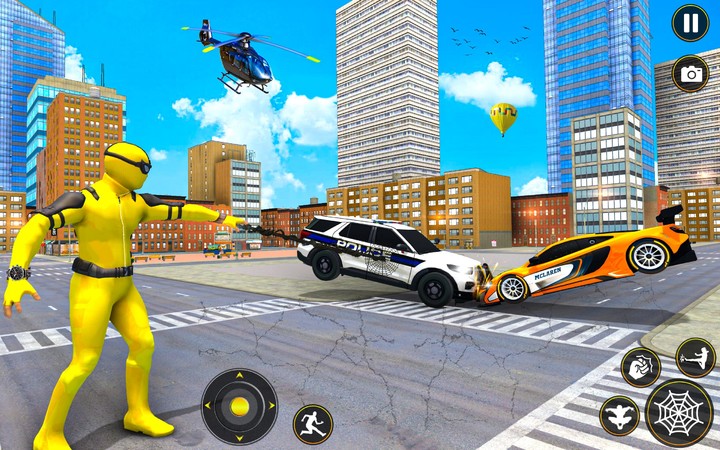 Flying Spider Rope Hero Miami screenshot image 2_Androidswiki.net