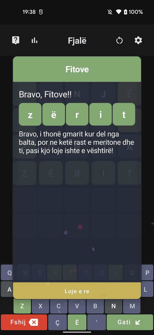Fjalë screenshot image 2_Androidswiki.net