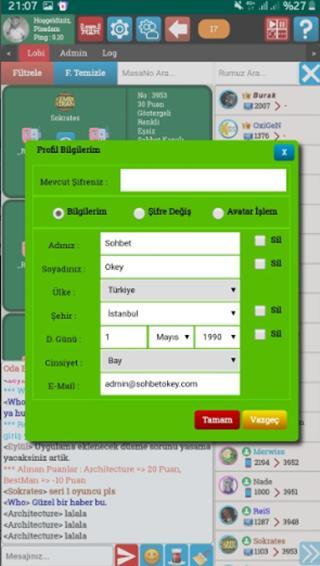 Sohbet Okey - Mobil Okey Oyna screenshot image 3_Androidswiki.net