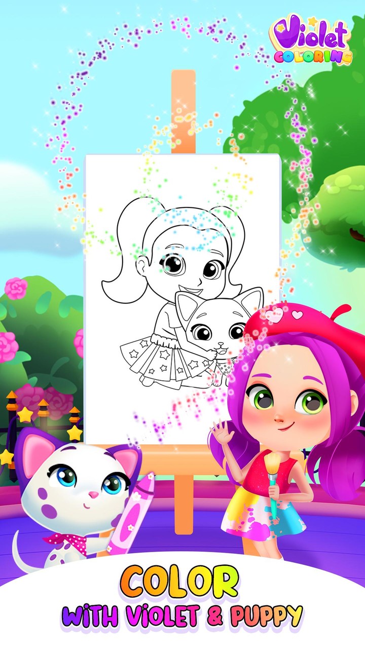Violet Coloring Book screenshot image 3_Androidswiki.net