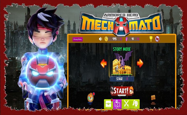 Mechamato Fighting Hero Game screenshot image 1_Androidswiki.net