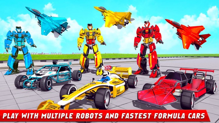 Flying Formula Car Robot Game screenshot image 3_Androidswiki.net
