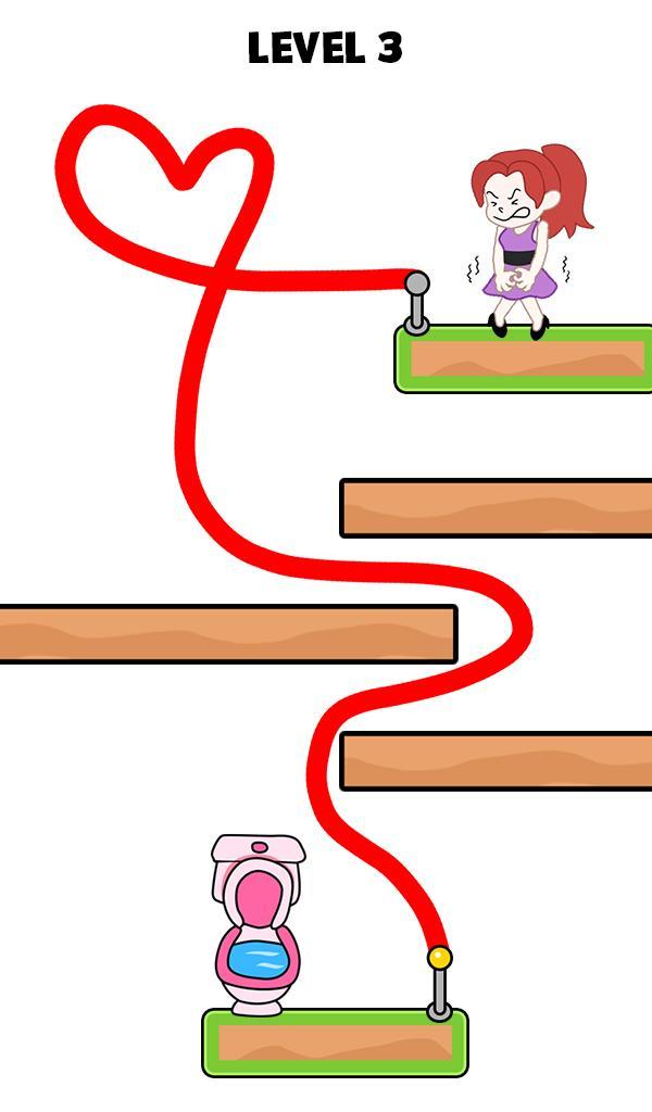 Toilet Rope Rescue: Pee Rush screenshot image 1_Androidswiki.net