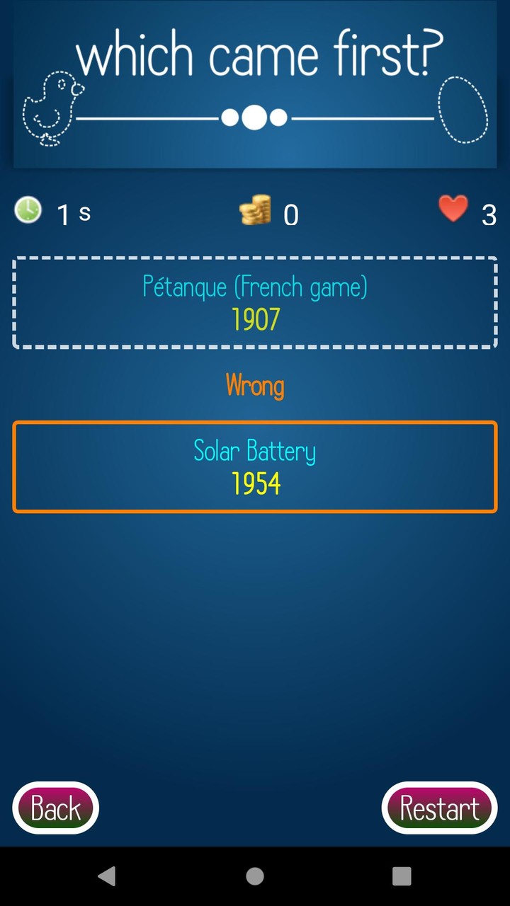 Trivia - Which Came First? screenshot image 4_Androidswiki.net