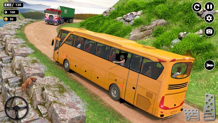 Offroad Snow Bus Driving Games screenshot image 1_Androidswiki.net