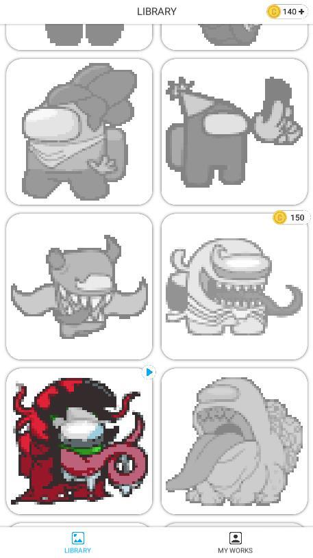 Impostor Pixel Art Coloring screenshot image 4_Androidswiki.net
