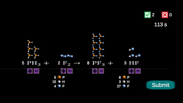 Chemical Equations - Game screenshot image 4_Androidswiki.net