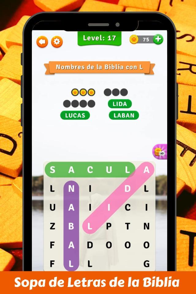 Sopa de Letras de la Biblia Gr screenshot image 2_Androidswiki.net
