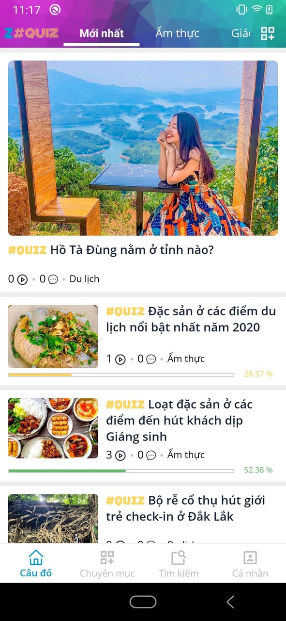 Zing Quiz Đố Vui screenshot image 1_Androidswiki.net