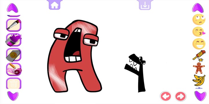 Alphabet Lore Coloring Game screenshot image 3_Androidswiki.net