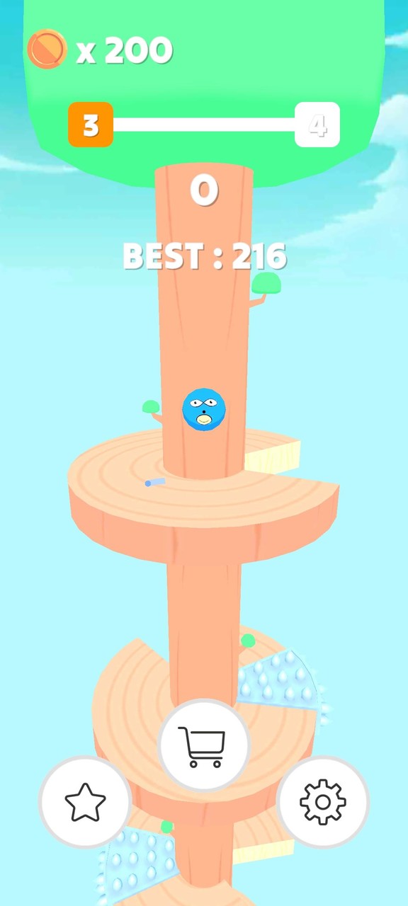 Sanic Ball : Helix Jump screenshot image 1_Androidswiki.net