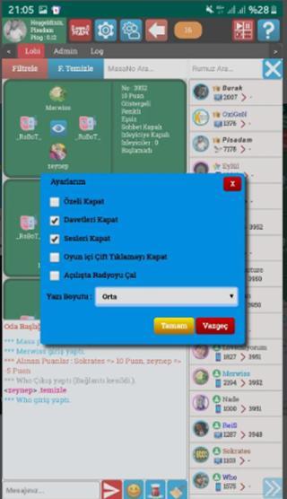 Sohbet Okey - Mobil Okey Oyna screenshot image 4_Androidswiki.net