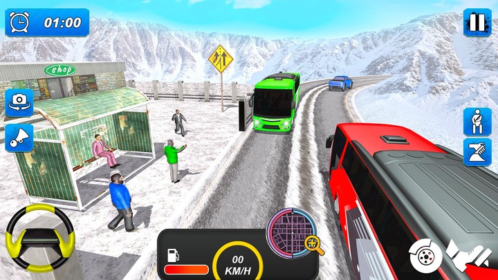 Snow Bus Simulator Games screenshot image 2_Androidswiki.net