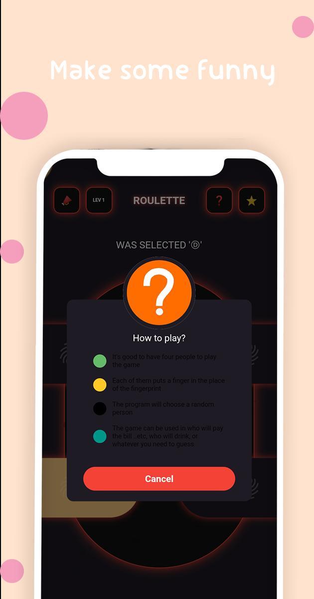 Shock - finger roulette game screenshot image 5_Androidswiki.net