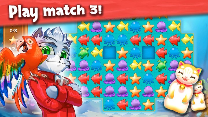 Cat Stories: Match 3 Puzzles screenshot image 1_Androidswiki.net