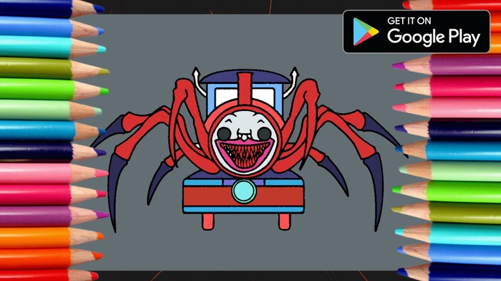 Choo Choo Charles Coloring screenshot image 2_Androidswiki.net