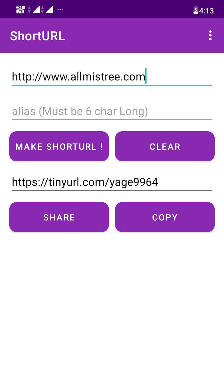 ShortURL- Crate Short URL screenshot image 2_Popularmodapk.com