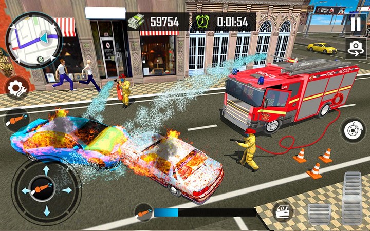 Firefighter Rescue Game Sim 3D screenshot image 1_Androidswiki.net