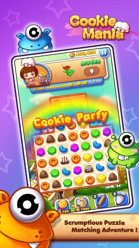 Cookie Mania - Match-3 Sweet G screenshot image 1_Androidswiki.net