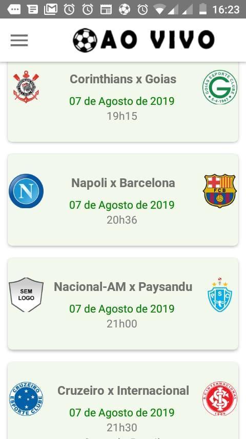 Futebol Ao Vivo screenshot image 1_Androidswiki.net