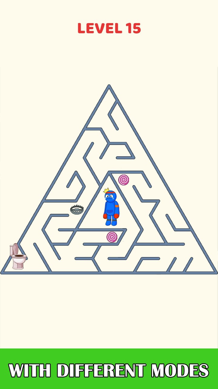 Rainbow Maze Escape Toilet screenshot image 3_Androidswiki.net