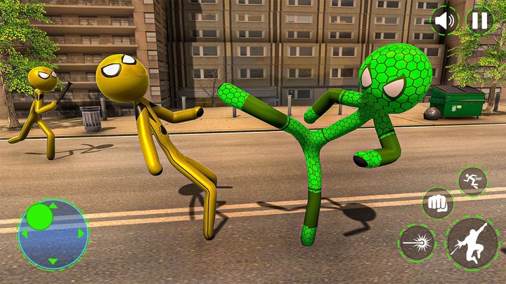 Spider Gangster Rope Hero Game screenshot image 2_Androidswiki.net