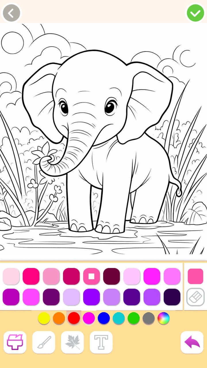 Animal coloring pages games screenshot image 4_Androidswiki.net